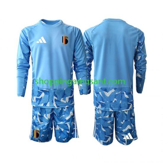 Maillot de Foot Belgique Gardien Enfant Domicile Coupe du Monde 2026 Manche Longue