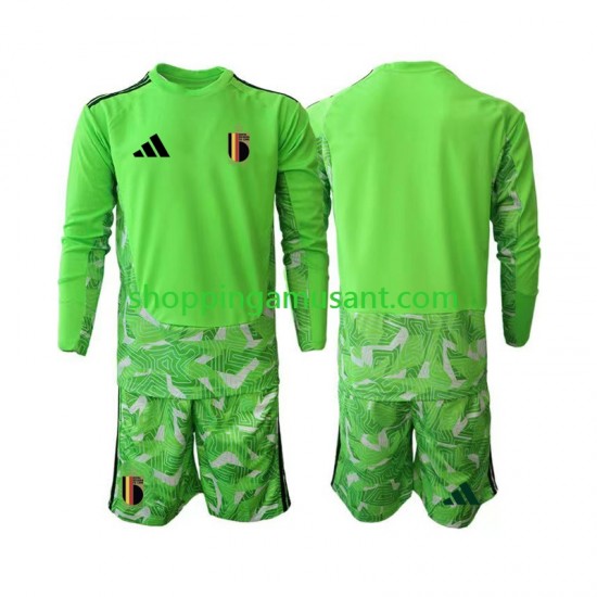 Maillot de Foot Belgique Gardien Enfant Neutre Coupe du Monde 2026 Manche Longue
