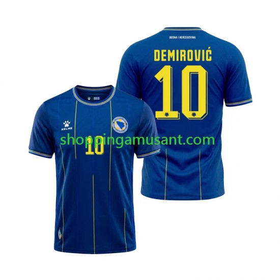 Maillot de Foot Bosnie-Herzégovine Ermedin Demirovic 10 Homme Domicile Coupe du Monde 2026 Manche Courte