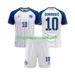 Maillot de Foot Bosnie-Herzégovine Ermedin Demirovic 10 Enfant Extérieur Coupe du Monde 2026 Manche Courte