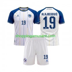 Maillot de Foot Bosnie-Herzégovine Kerim Alajbegovic 19 Enfant Extérieur Coupe du Monde 2026 Manche Courte