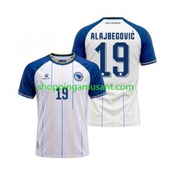 Maillot de Foot Bosnie-Herzégovine Kerim Alajbegovic 19 Homme Extérieur Coupe du Monde 2026 Manche Courte