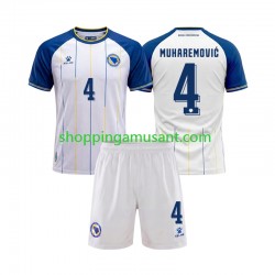 Maillot de Foot Bosnie-Herzégovine Tarik Muharemovic 4 Enfant Extérieur Coupe du Monde 2026 Manche Courte