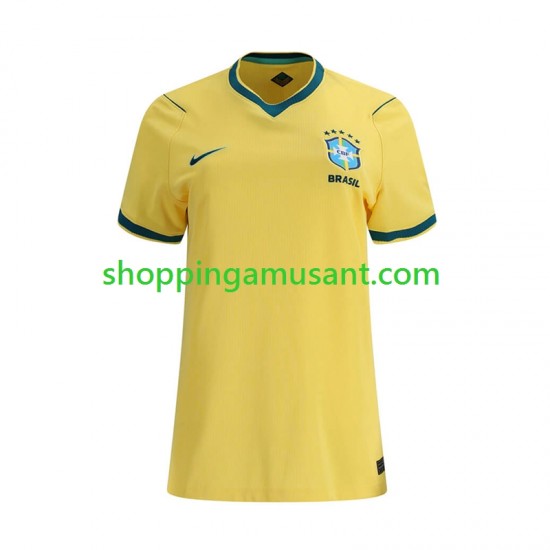 Maillot de Foot Brésil Féminine Domicile Coupe du Monde 2026 Manche Courte