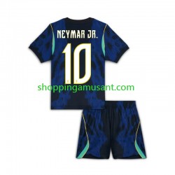 Maillot de Foot Brésil Neymar JR 10 Enfant Extérieur Coupe du Monde 2026 Manche Courte