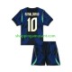 Maillot de Foot Brésil Ronaldinho 10 Enfant Extérieur Coupe du Monde 2026 Manche Courte