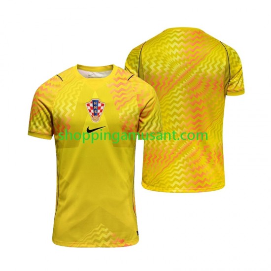Maillot de Foot Croatie Gardien Homme Domicile Coupe du Monde 2026 Manche Courte