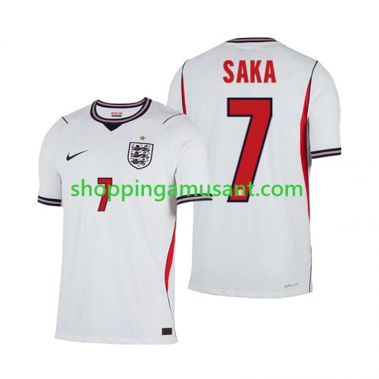 Maillot de Foot Angleterre Bukayo Saka 7 Homme Domicile Coupe du Monde 2026 Manche Courte