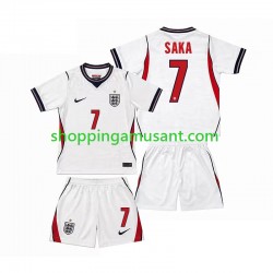 Maillot de Foot Angleterre Bukayo Saka 7 Enfant Domicile Coupe du Monde 2026 Manche Courte