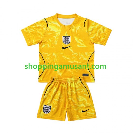 Maillot de Foot Angleterre Gardien Enfant 4ème Coupe du Monde 2026 Manche Courte