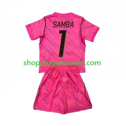 Maillot de Foot France Brice Samba 1 Gardien Enfant Extérieur Coupe du Monde 2026 Manche Courte