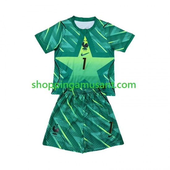 Maillot de Foot France Brice Samba 1 Gardien Enfant Neutre Coupe du Monde 2026 Manche Courte