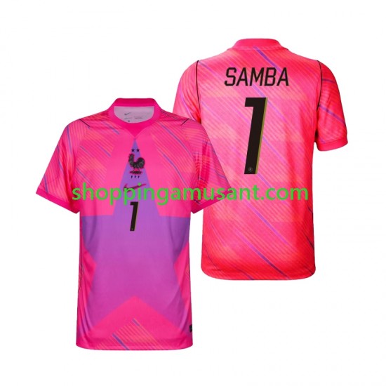 Maillot de Foot France Brice Samba 1 Gardien Homme Extérieur Coupe du Monde 2026 Manche Courte