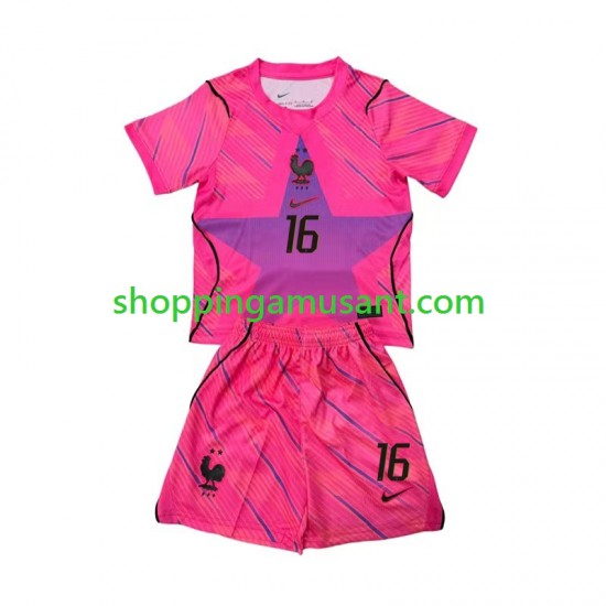 Maillot de Foot France Mike Maignan 16 Gardien Enfant Extérieur Coupe du Monde 2026 Manche Courte