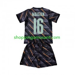 Maillot de Foot France Mike Maignan 16 Gardien Enfant Domicile Coupe du Monde 2026 Manche Courte