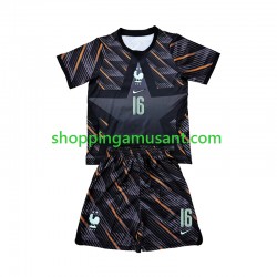 Maillot de Foot France Mike Maignan 16 Gardien Enfant Domicile Coupe du Monde 2026 Manche Courte