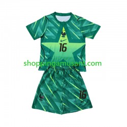 Maillot de Foot France Mike Maignan 16 Gardien Enfant Neutre Coupe du Monde 2026 Manche Courte