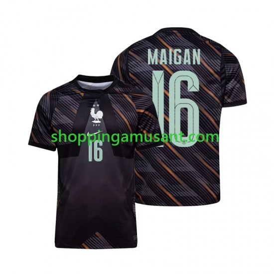 Maillot de Foot France Mike Maignan 16 Gardien Homme Domicile Coupe du Monde 2026 Manche Courte