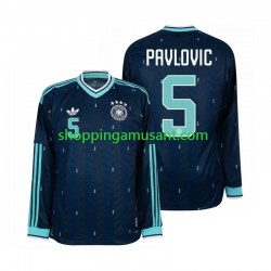 Maillot de Foot Allemagne Aleksandar Pavlovic 5 Homme Extérieur Coupe du Monde 2026 Manche Longue