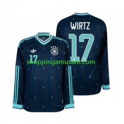 Maillot de Foot Allemagne Florian Wirtz 17 Homme Extérieur Coupe du Monde 2026 Manche Longue