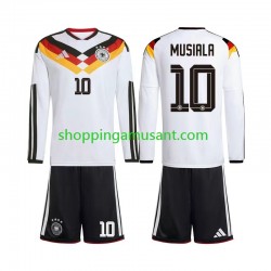 Maillot de Foot Allemagne Jamal Musiala 10 Enfant Domicile Coupe du Monde 2026 Manche Longue