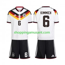 Maillot de Foot Allemagne Joshua Kimmich 6 Enfant Domicile Coupe du Monde 2026 Manche Courte