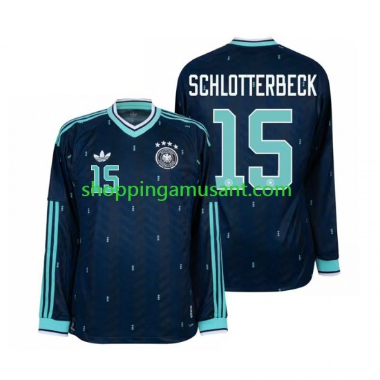 Maillot de Foot Allemagne Nico Schlotterbeck 15 Homme Extérieur Coupe du Monde 2026 Manche Longue