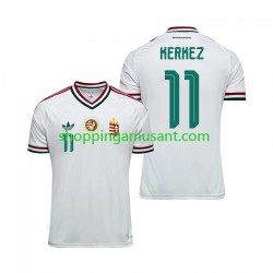 Maillot de Foot Hongrie Milos Kerkez 11 Homme Extérieur Coupe du Monde 2026 Manche Courte
