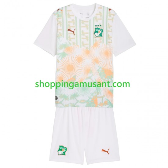 Maillot de Foot Côte d'Ivoire Enfant Extérieur Coupe du Monde 2026 Manche Courte