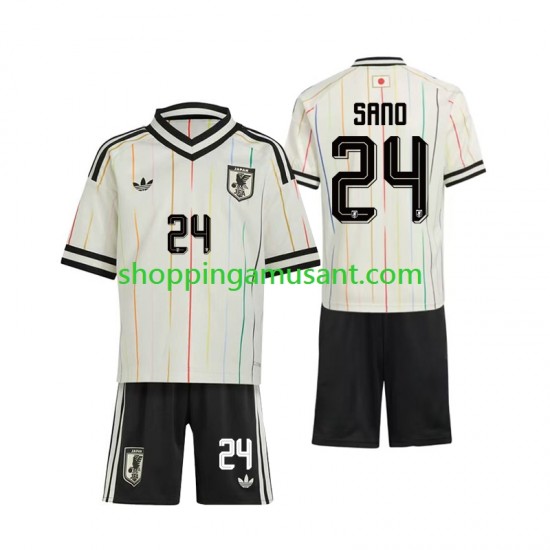 Maillot de Foot Japon Kaishu Sano 24 Enfant Extérieur Coupe du Monde 2026 Manche Courte
