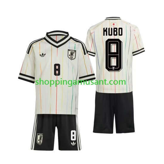 Maillot de Foot Japon Kubo 8 Enfant Extérieur Coupe du Monde 2026 Manche Courte