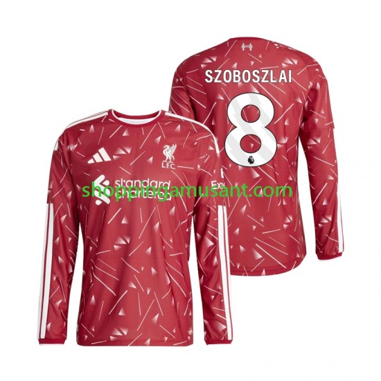 Maillot de Foot Liverpool Dominik Szoboszlai 8 Homme Domicile 2026-2027 Manche Longue