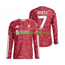 Maillot de Foot Liverpool Florian Wirtz 7 Homme Domicile 2026-2027 Manche Longue