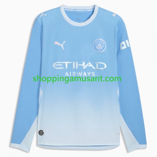 Maillot de Foot Manchester City Homme Domicile 2026-2027 Manche Longue