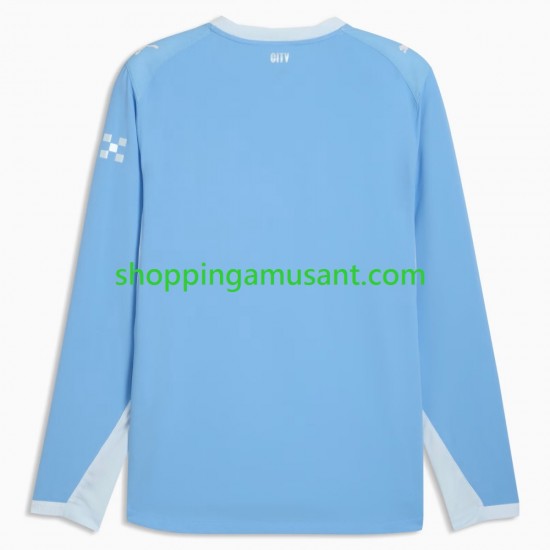 Maillot de Foot Manchester City Homme Domicile 2026-2027 Manche Longue