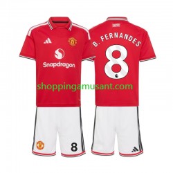 Maillot de Foot Manchester United Bruno Fernandes 8 Enfant Domicile 2026-2027 Manche Courte