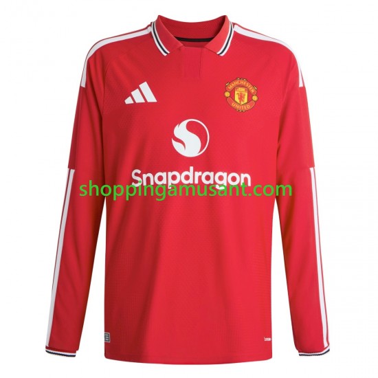Maillot de Foot Manchester United Homme Domicile 2026-2027 Manche Longue