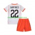 Maillot de Foot Pays-Bas Denzel Dumfries 22 Enfant Extérieur Coupe du Monde 2026 Manche Courte