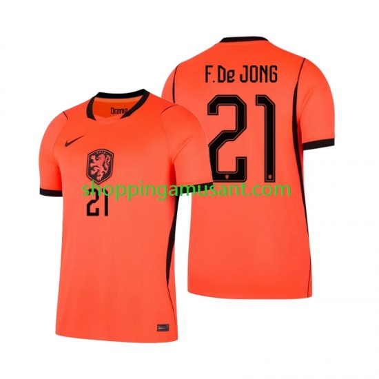 Maillot de Foot Pays-Bas Frenkie de Jong 21 Homme Domicile Coupe du Monde 2026 Manche Courte