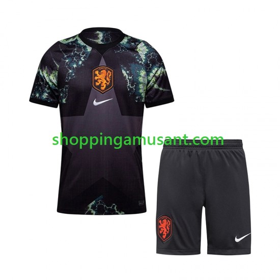Maillot de Foot Pays-Bas Gardien Enfant Extérieur Coupe du Monde 2026 Manche Courte