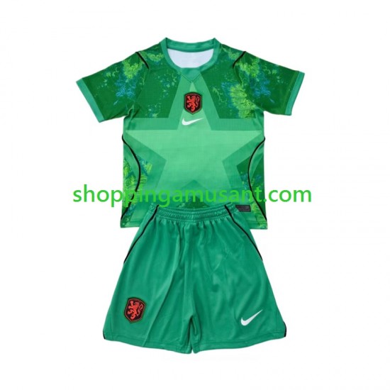 Maillot de Foot Pays-Bas Gardien Enfant Neutre Coupe du Monde 2026 Manche Courte