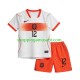 Maillot de Foot Pays-Bas Jeremie Frimpong 12 Enfant Extérieur Coupe du Monde 2026 Manche Courte