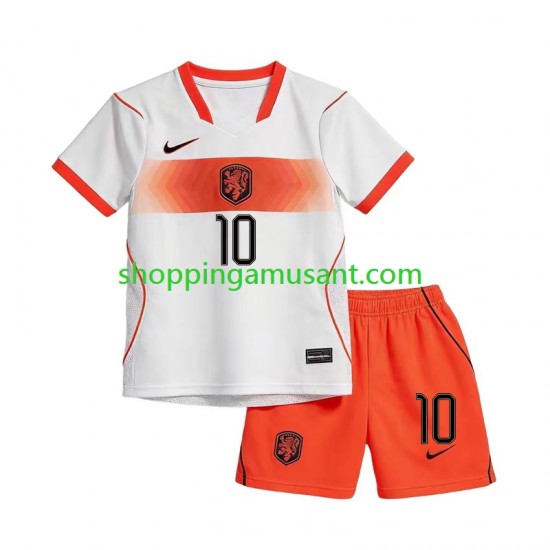 Maillot de Foot Pays-Bas Memphis Depay 10 Enfant Extérieur Coupe du Monde 2026 Manche Courte