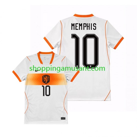 Maillot de Foot Pays-Bas Memphis Depay 10 Homme Extérieur Coupe du Monde 2026 Manche Courte