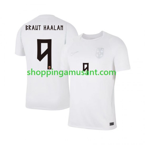Maillot de Foot Norvège Braut Haaland 9 Homme Neutre Coupe du Monde 2026 Manche Courte