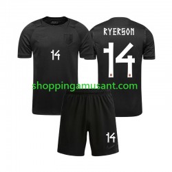 Maillot de Foot Norvège Julian Ryerson 14 Enfant Extérieur Coupe du Monde 2026 Manche Courte