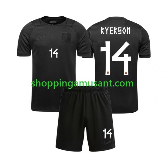 Maillot de Foot Norvège Julian Ryerson 14 Enfant Extérieur Coupe du Monde 2026 Manche Courte