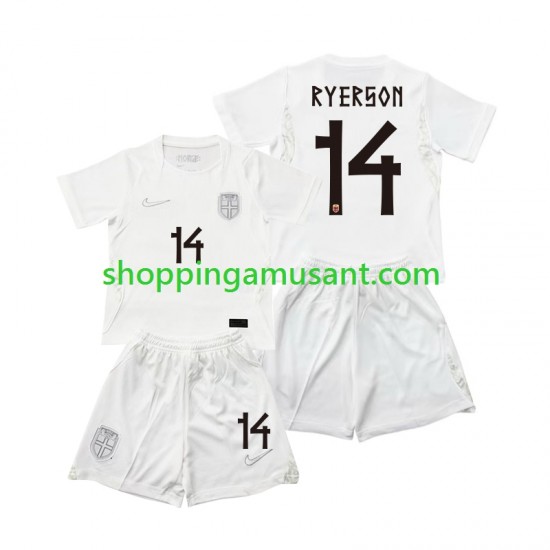 Maillot de Foot Norvège Julian Ryerson 14 Enfant Neutre Coupe du Monde 2026 Manche Courte