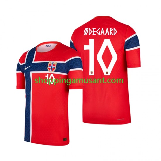 Maillot de Foot Norvège Martin Odegaard 10 Homme Domicile Coupe du Monde 2026 Manche Courte