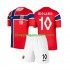 Maillot de Foot Norvège Martin Odegaard 10 Enfant Domicile Coupe du Monde 2026 Manche Courte